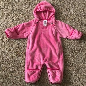 North face girls infant bunting